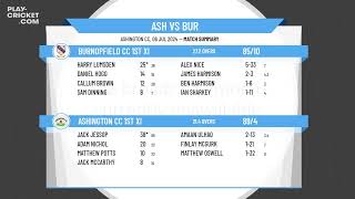 Ashington CC 1st XI v Burnopfield CC 1st XI [upl. by Miharbi]