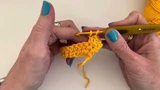 How to crochet linked double crochet ldc [upl. by Jena]