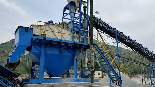 Puzzolana Hydro Cyclone Sand washing unit for P Sand and M Sand from Dust [upl. by Ueih]