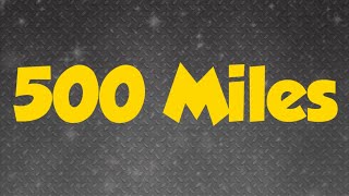 500 Miles PianoEasy Piano Lesson with Lyrics500 Miles with Notes [upl. by Dellora902]