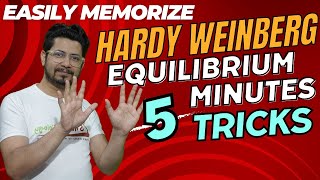 Hardy weinberg equilibrium explained in 5 minutes  Hardy weinberg principle mnemonics [upl. by Weksler]