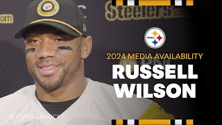 Russell Wilson Media Availability Nov 19  Pittsburgh Steelers [upl. by Kihtrak]