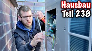 Hausbau Teil 238 Wärmepumpe anschließen ElektroM [upl. by Barolet]