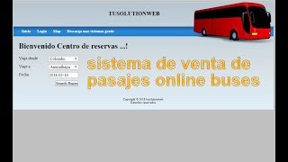 sistema de venta de pasajes online buses sistema completo en php y mysql [upl. by Einneb]