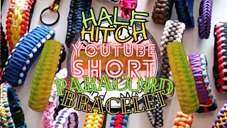 Half Hitch Paracord Bracelet Tutorial Short paracord bracelet diy handmade tutorial HalfHitch [upl. by Yankee]