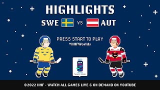 Highlights  Sweden vs Austria  2022 IIHFWorlds [upl. by Landy362]