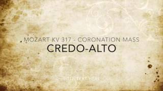 Mozart Coronation KV 317 CREDO ALTO [upl. by Annot162]