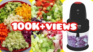 Inalsa electric ChopperReview and demoHow to use vegetable chopper vegetablechopper [upl. by Noira611]