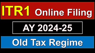 ITR1Income tax return filing online AY 2425 Online itr filing 2024 How to file itr1 salary [upl. by Nickey339]