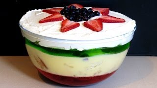 How To Make Homemade Christmas Trifle  The Easiest Recipe Ever [upl. by Norreht]