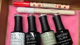 Madam Glam Rubber Base Gel 😯🫢UNBOXING ✨💖🫶🏼 [upl. by Pessa]