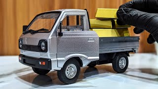 Suzuki Pickup Cargo😍 Transport Model Truck Diecast Carry Gold Bricks✨ Unboxing Diecast Truck [upl. by Siusan]