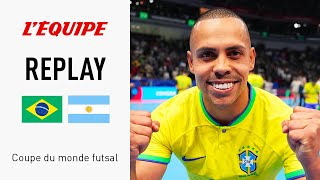 Coupe du monde Futsal 2024  Le replay intégral de BrésilArgentine [upl. by Inimak]