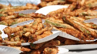 Matt Stonie vs Joey Chestnut  Deep Fried Asparagus 2014 [upl. by Dunc312]