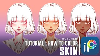 IbisPaintX How to Color Skin Tutorial [upl. by Aihcsrop611]