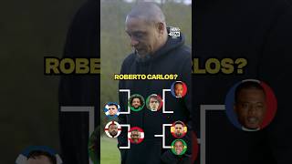 ROBERTO CARLOS picks the BEST LEFTBACK EVER 🐐 shorts football soccer [upl. by Emia650]