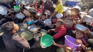 Gazans scramble for food days after trucks were looted 🙏🙏🙏😱🤯 [upl. by Teresina]