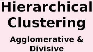 Hierarchical Clustering Agglomerative and Divisive Clustering [upl. by Fidellas]