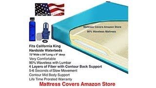 Best Waterbed Mattress  California King 90 Waveless Waterbed Mattress  with Lumbar Support [upl. by Lester896]