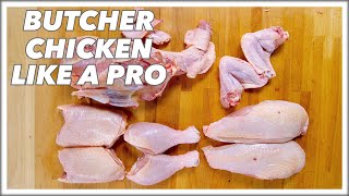 SO Simple Youll Always Do This Yourself Pro Butcher HOW TO Cut Up A CHICKEN  Glen And Friends [upl. by Janeen440]