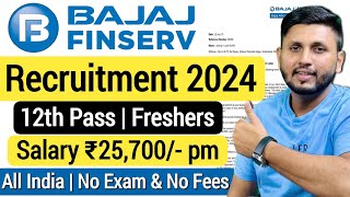 Bajaj Finserv Job Vacancy 2024  Freshers Job  Bajaj Finance Recruitment  Bajaj Finance Jobs 2024 [upl. by Leasa595]