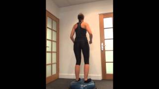 All Care Physio  BalanceProprioception Exercises  180 Degree Turn [upl. by Enelyar508]