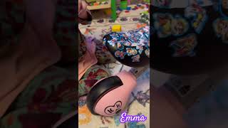 Emmas bike with full of Paw Patrol stickers emma cocomelon playtime toys toyshorts pawpatrol [upl. by Truman30]