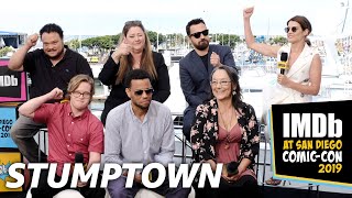 Cobie Smulders Jake Johnson and Cast of Stumptown Talk SpiderMan Portland and ComicCon [upl. by Raamaj]