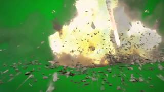 missile  explosion green screen footage [upl. by Kissner]