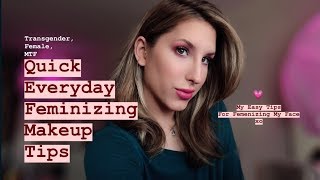 Quick Everyday Feminizing Makeup Tips [upl. by Seow]