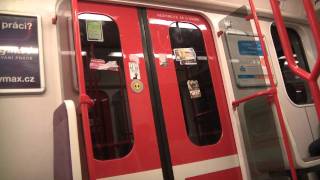 Prague metro  jízda s 8171M v úseku Florenc►Invalidovna [upl. by Leahcimdivad]