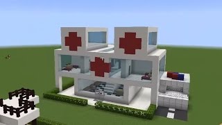 Hastane Vs Okul  Minecraft Modern Evler 8 W Han Kanal [upl. by Agna627]