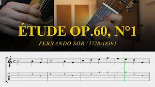 Étude Op60 N°1  Fernando Sor [upl. by Mathur]