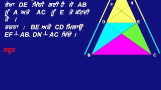 BASIC PROPORTIONALITY THEOREM Punjabi [upl. by Nedi]