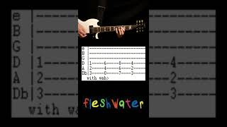 Fleshwater Kiss The Ladder Guitar Tab Cover [upl. by Enilaf]