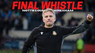 FINAL WHISTLE  Notts County v Wrexham [upl. by Sugar333]