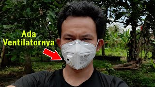 Review Masker KN95  Ventilator Merek 3M  1 PCS Rp 75000 Tidak Pengap Bisa Dicuci [upl. by Asaert]