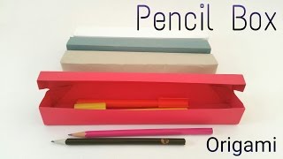 Pencil Box with Lid from A4 sheet  DIY Origami Tutorial by Paper Folds ❤️ [upl. by Ennaitak703]