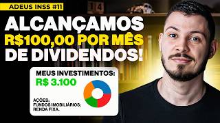 ADEUS INSS 11 CHEGAMOS EM R 3000 INVESTIDOS QUANTO RENDEU [upl. by Ioved]