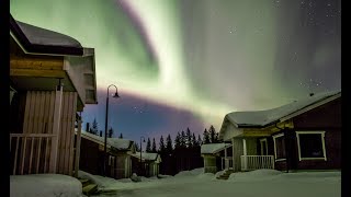 Northern Lights in Pello in Lapland Finland timelapse  Revontulet Pello Lappi Aurora Borealis [upl. by Hennessy]