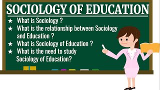 quotINTRODUCTION TO SOCIOLOGICAL FOUNDATIONS OF EDUCATIONquot  ❤SociologyOfEducation [upl. by Eseer]