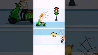 Scooter Madness 🛵  Hilarious Dog Chase games shortsfeed [upl. by Enyawad342]