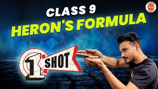 Herons Formula Class 9 One Shot Revision🔫 NCERT 9th Maths Full Chapter12  CBSE 2024 Exam [upl. by Leugimesoj192]