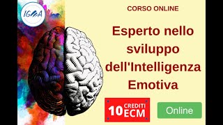 PRESENTAZIONE CORSO ECM ONLINE ESPERTO NELLO SVILUPPO DELLINTELLIGENZA EMOTIVA [upl. by Olen312]