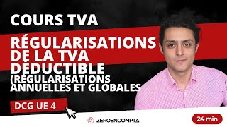 DCG UE 4 TVA  La régularisation de la TVA  régularisations annuelles et globales [upl. by Adnilrev928]