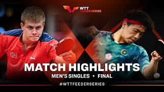 Borgar Haug vs Chang YuAn  MS Final  WTT Feeder Doha 2024 [upl. by Ariajay]