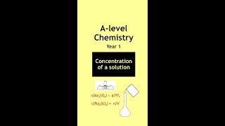 How to calculate concentration of a solution Alevel Chemistry exam question [upl. by Meekyh]