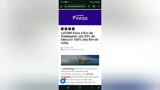 LATAM Pass e Km de Vantagens até 35 de bônus e 100 dos Km de volta😉 [upl. by Meagan]