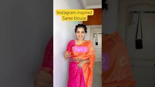 Silk saree patter blouse ideas sareeblousedesigns saree trending shorts reels amaran arrahman [upl. by Caressa]