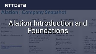 Alation Introduction and Foundations  NTT DATA Databytes  Ep 13 [upl. by Mosi]